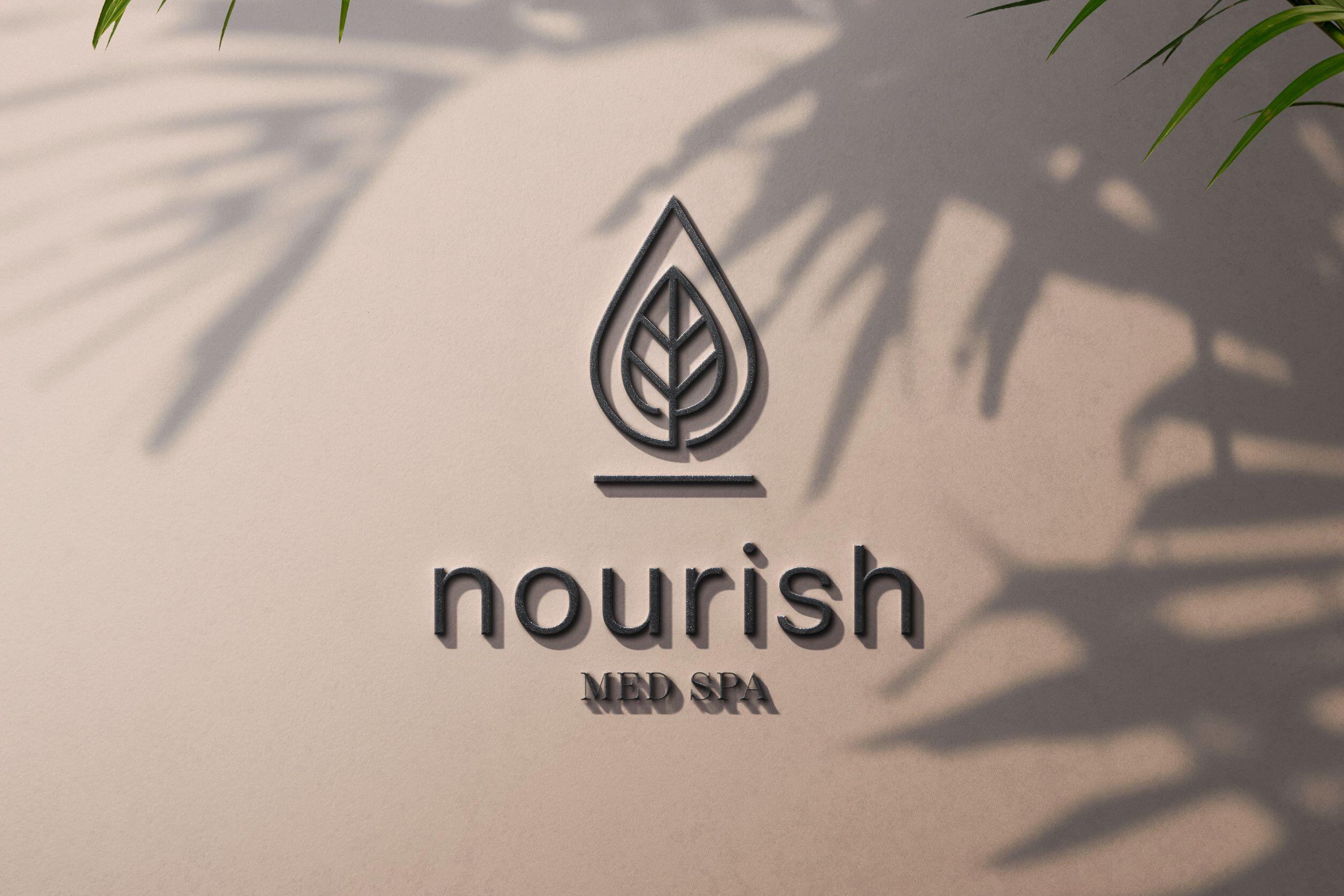 Nourish Med Spa Logo Design