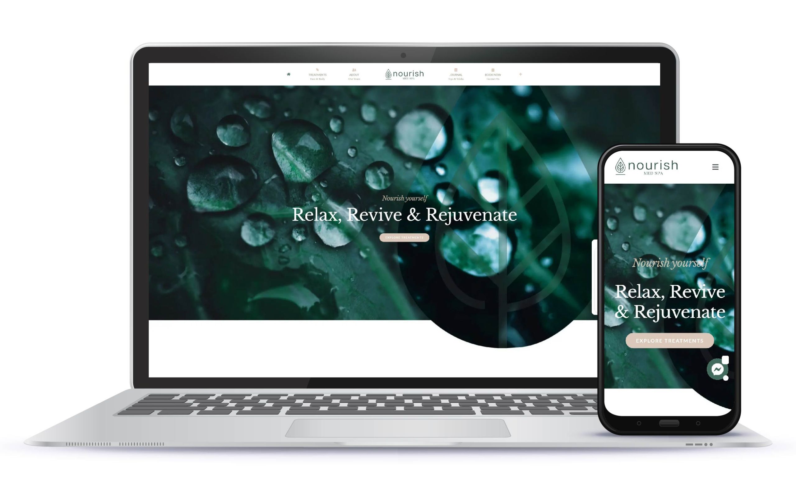 Nourish Med Spa Website Design