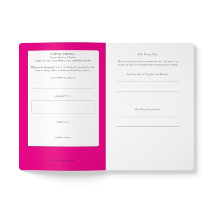 Animal Instincts Leopard Print Softcover Journal - Image 4