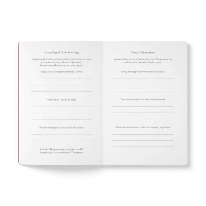 Animal Instincts Snake Print Softcover Journal - Image 5