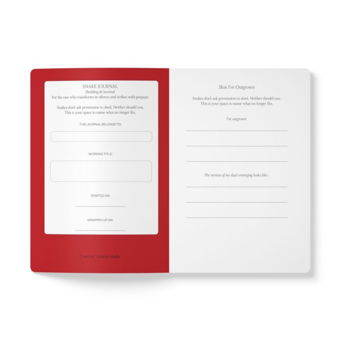 Animal Instincts Snake Print Softcover Journal - Image 4