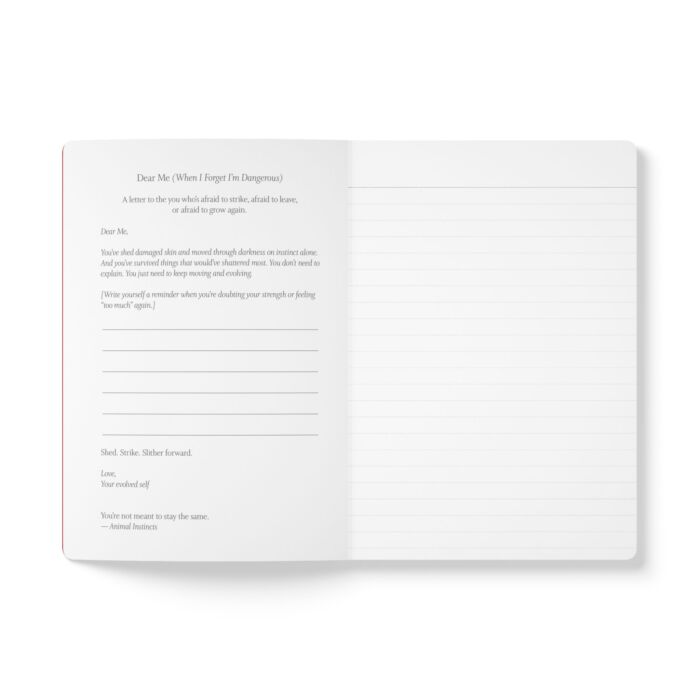 Animal Instincts Snake Print Softcover Journal - Image 11